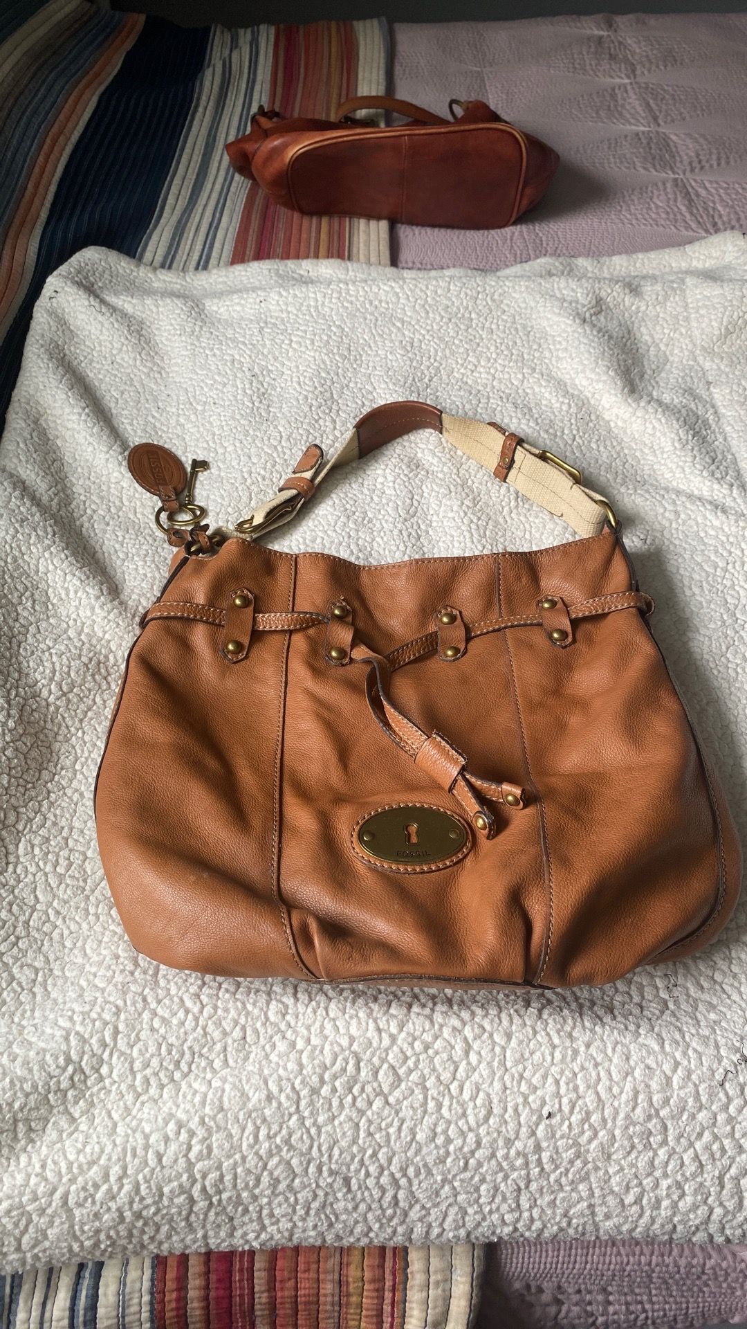 Fossil leather bag
