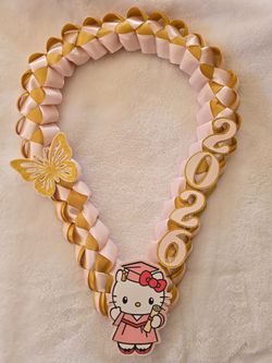 Hello kitty graduation lei