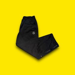Vintage Air Jordan monogram logo wide leg track pants black men’s XL 
