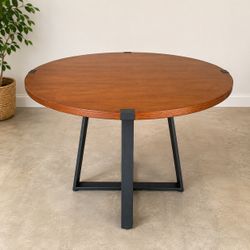 Modern Round Dining Table - 40” Diameter x 30” Height