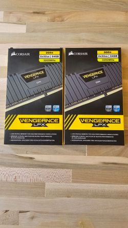 (2) Corsair Vengeance LPX 64GB DDR4 3200MHz RAM Kit x2