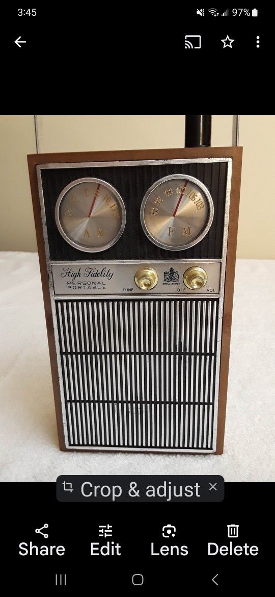 1969  ROYAL LONDON LTD. FAKE TRANSISTOR Radio 🍸  FLASK 