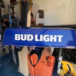 Vintage Bud Light Pool Table Light -Man Cave -Bar Light-works Great