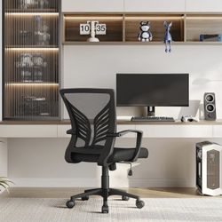 Mesh Office Chair Swivel Rolling.Adjustable Computer Desk Chairs ErgonomicGaming Chair for Home Office/Work/Study, Black