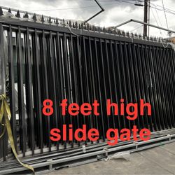 Sliding Iron Gate 8ft H x 14ft L 