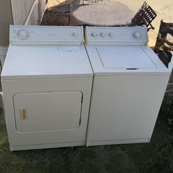 Washer And Dryer Set Whirlpool Heavy Duty Both Works Perfect 