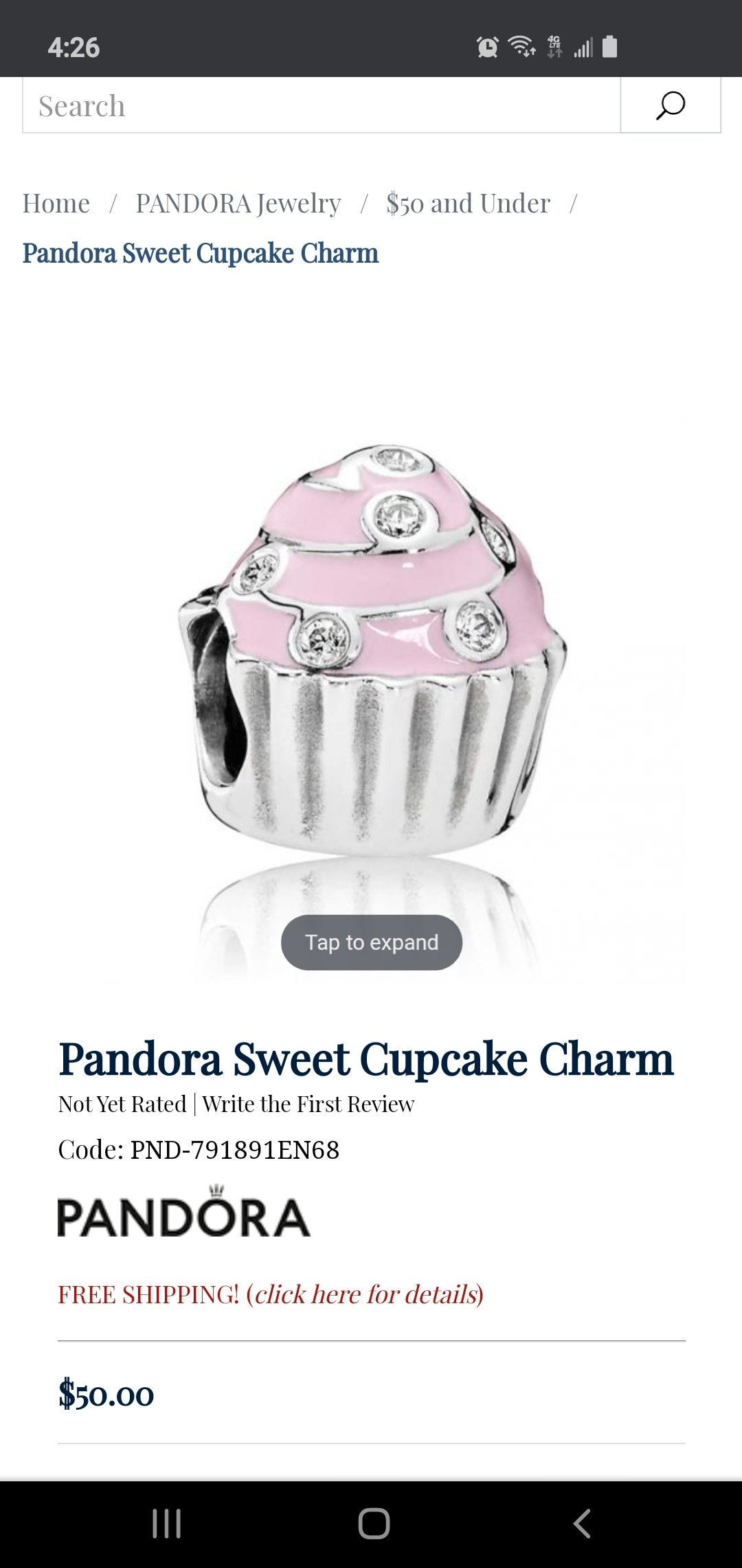 Pandora charm 🧁 cupcake