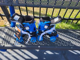 Kids Blue Quad Roller Skates with Tags