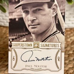 Paul Molitor HOF Auto /490