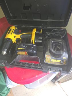 Dewalt Cordless Drill  plus Charger And Two Batteries