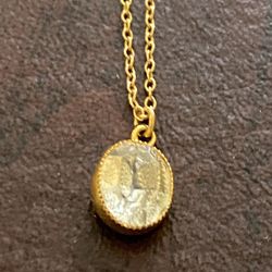 Golden Chain Crystal Necklace