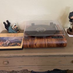 Vosterio Record Player With Bluetooth And Records