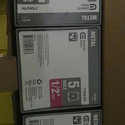 Commercial electric 2-gang outlet box