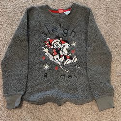 Kids grey mickie and minnie mouse sweater 