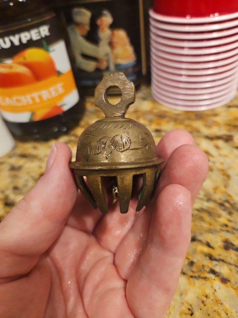 1950s Solid Brass Claw Bell