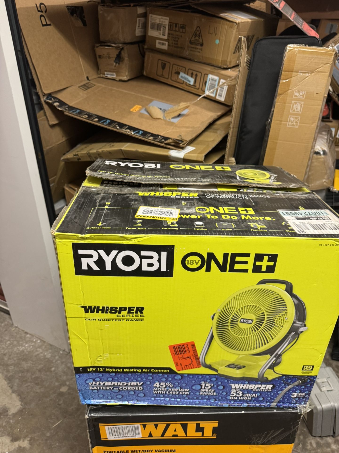 Ryobi One Whisper Series Misting Fan