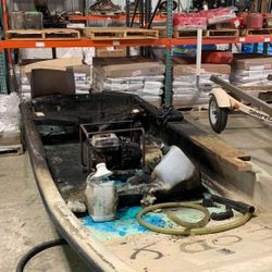 Burnt boat