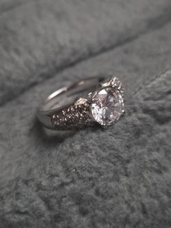 Sterling silver cz ring