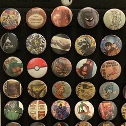 1-1/4” Button Badge Collection Nintendo Marvel Pokemon Dragon Ball & More $3 Each