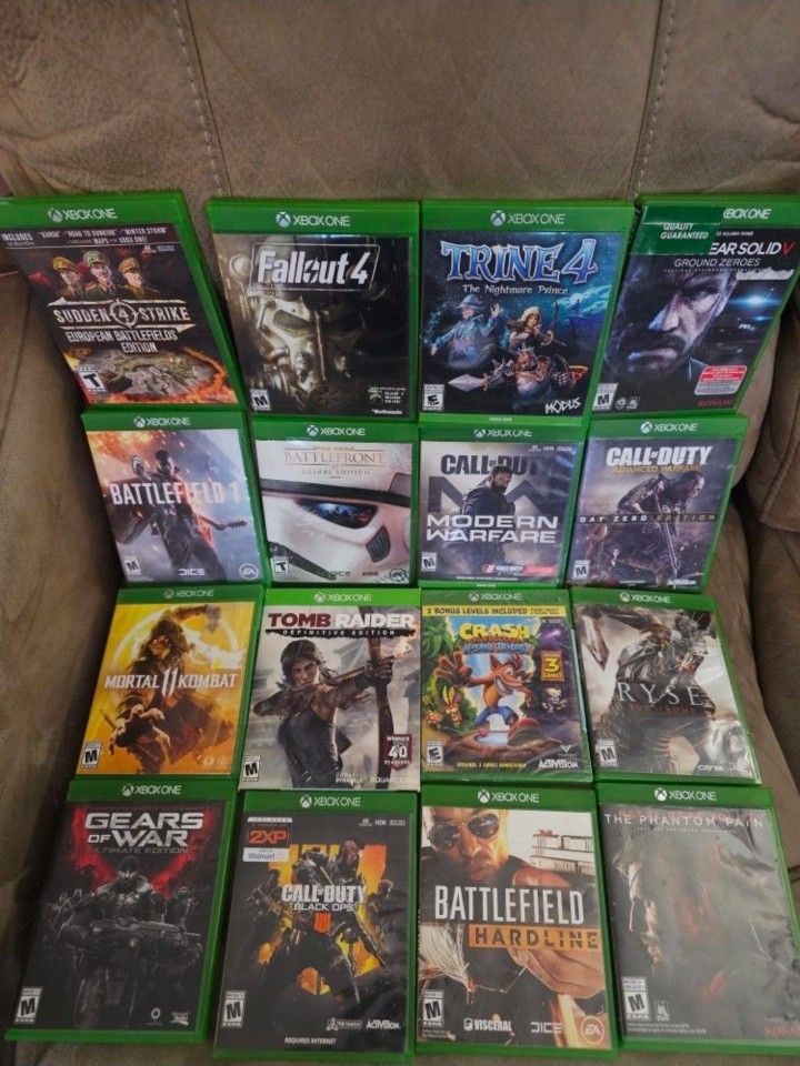 XBOX ONE VIDEO GAMES $10 EACH.  $350 FOR  ALL OF THEM 