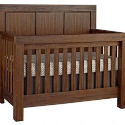 Oxford Baby Piermont Collection (Convertible Crib + Toddler Guard Rail + Full-Size Bed Conversion Kit + Seven Drawer Dresser), Rustic Farmhouse Brown