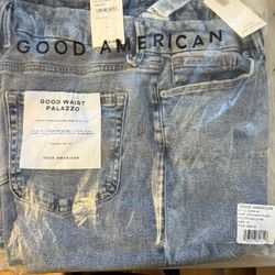 Good American Palazzo Wide Leg Jeans Sz14