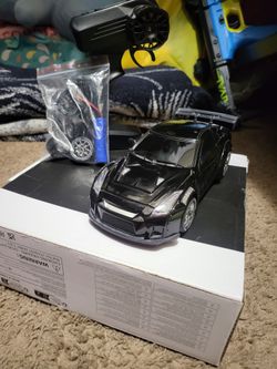 Black GTR RC Drift Car with Remote and Extras
