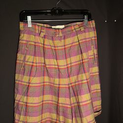 Vintage Adolfo Women's Shorts Royalty Collection/Plaid/size 14 