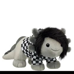 Emo Axolotl Stuffed Animal Check Hoodie Gift Set