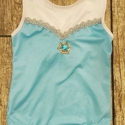 Elsa Leotard For Gymnastics Or Dance Size 8a