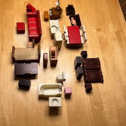 Vintage Doll Furniture for doll houses