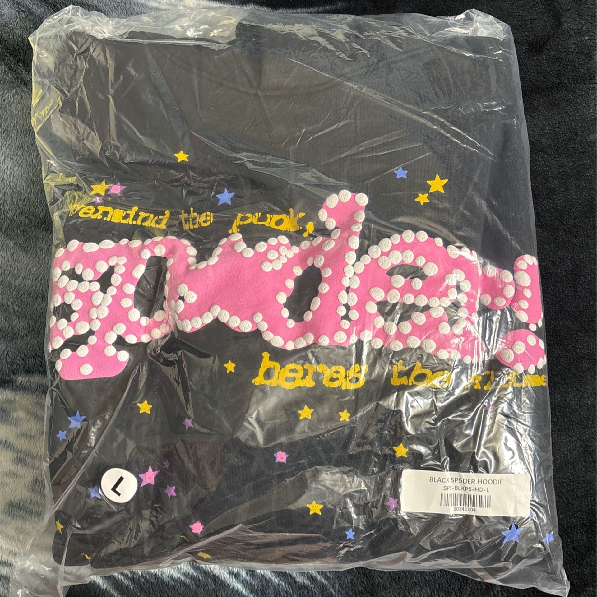 Sp5der P*nk V2 Hoodie Black 