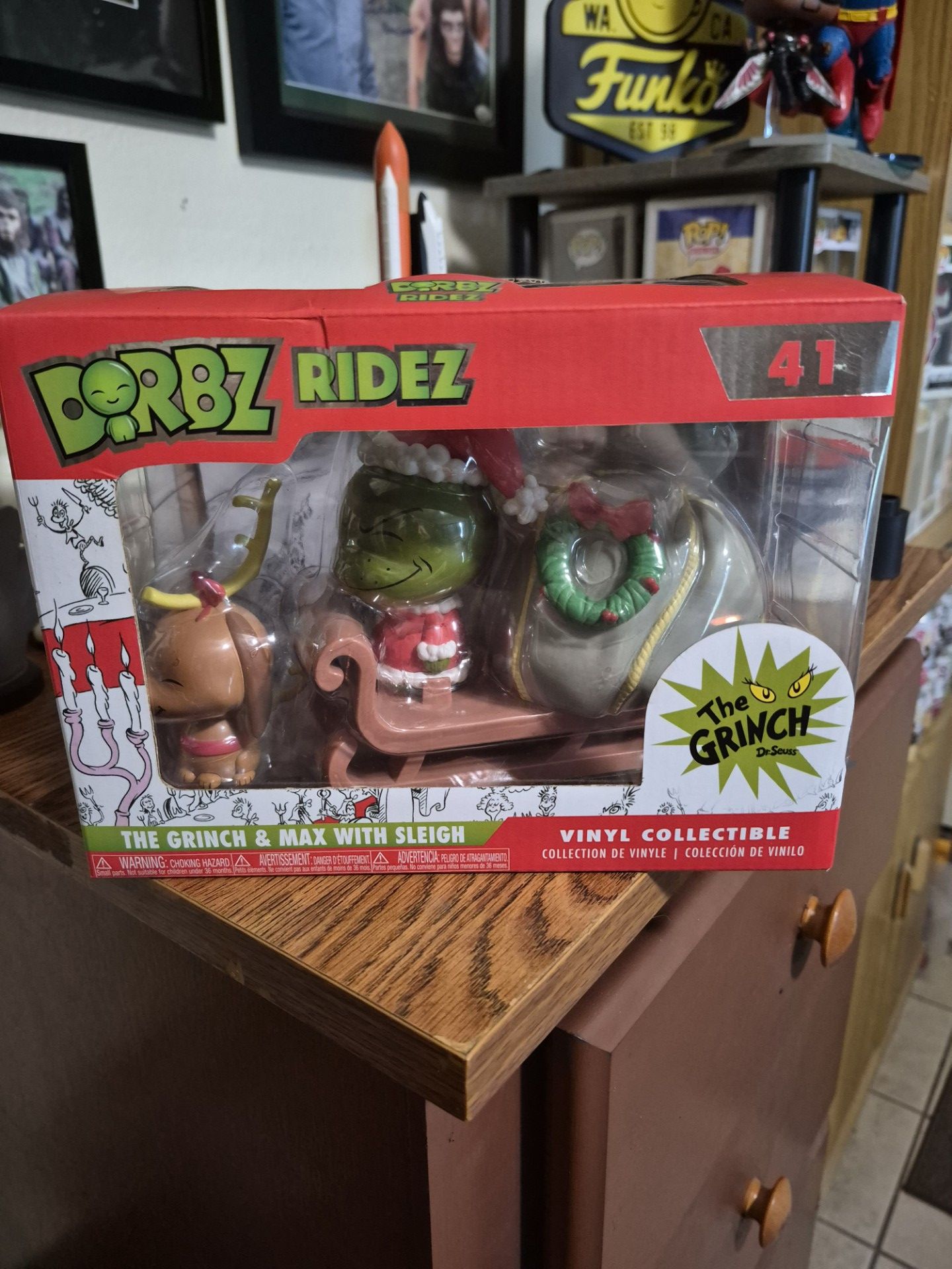 Grinch and max with sleigh Dorbz rides by funko