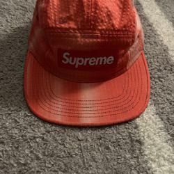 Supreme red adjustable hat