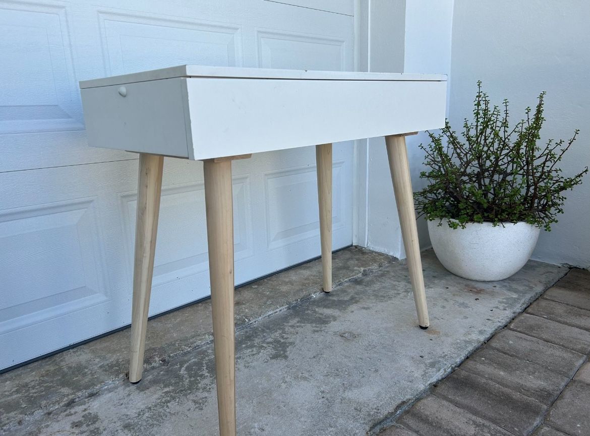 Midcentury Modern Desk and West Elm Chair