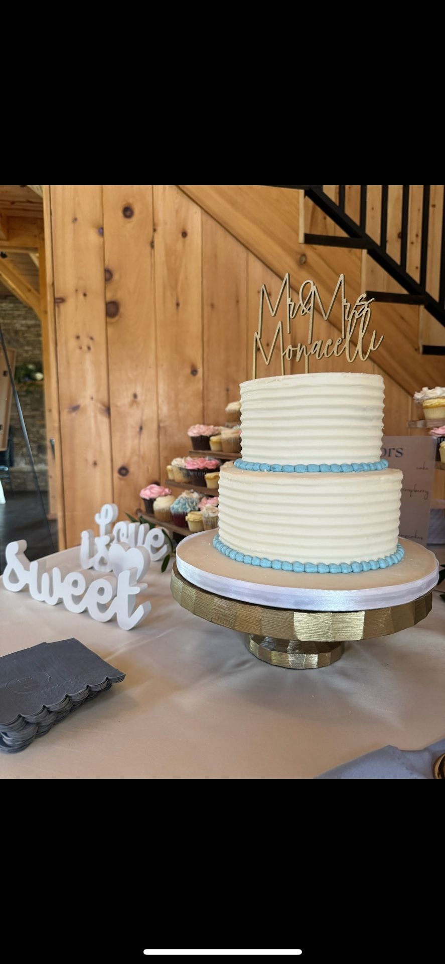 Wedding Cake Stand- Gold