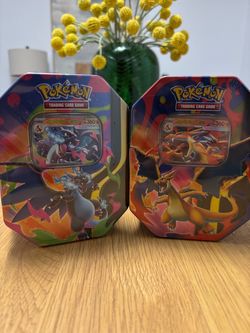 Pokémon TCG Mega Charizard X & Y ex Tin Set