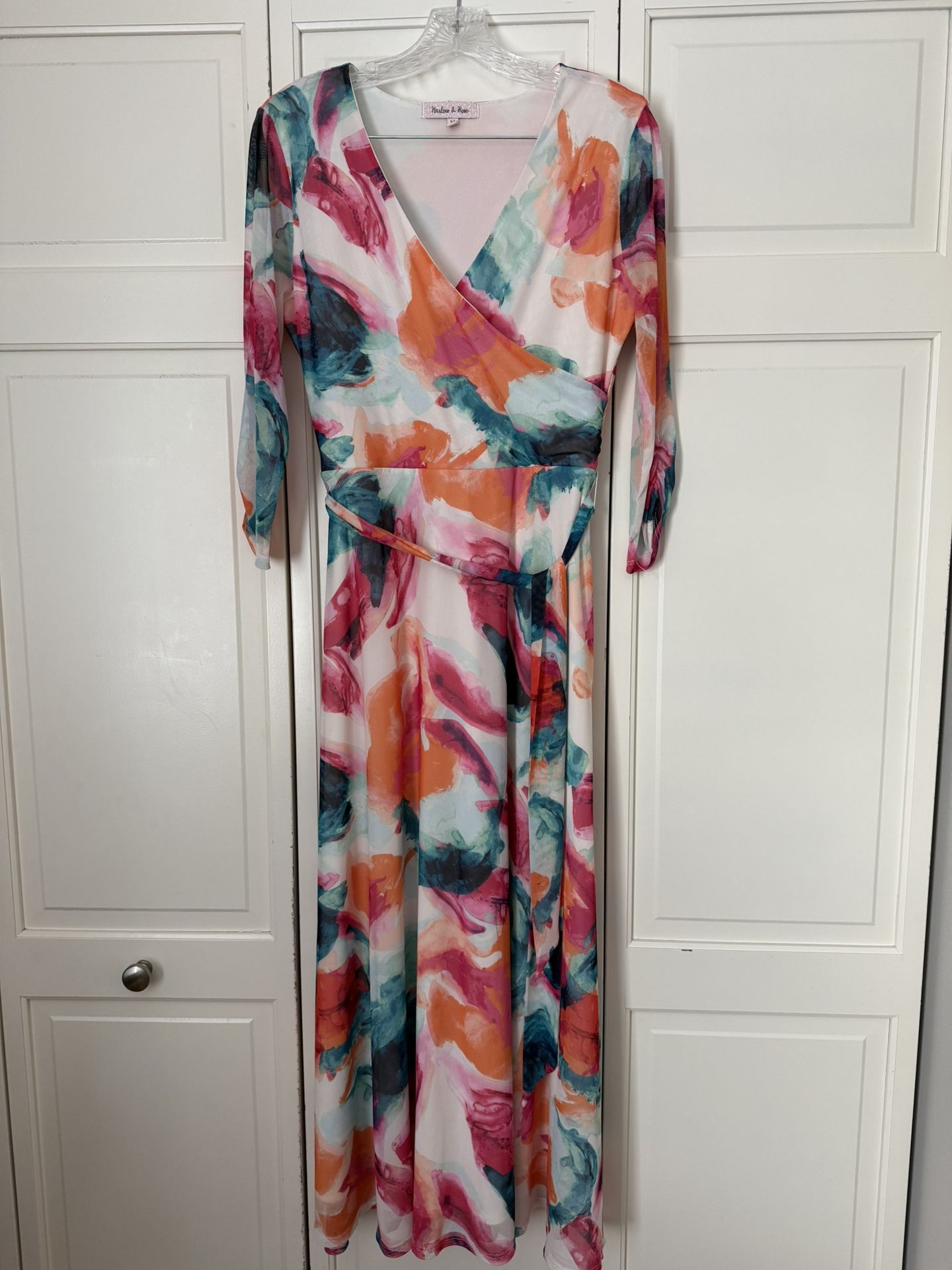 Harlow & Rose Watercolor Dress, Women’s Size M
