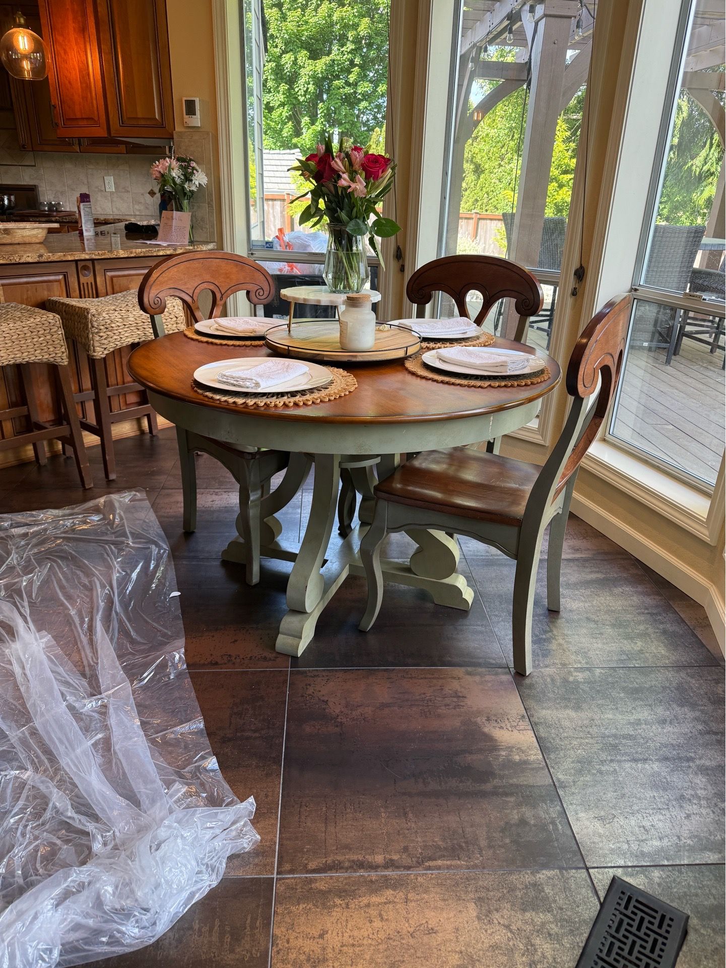 In-process project: Cute Pier 1 Table and Chairs
