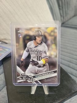 Yoan Moncada topps chrome rookie baseball card
