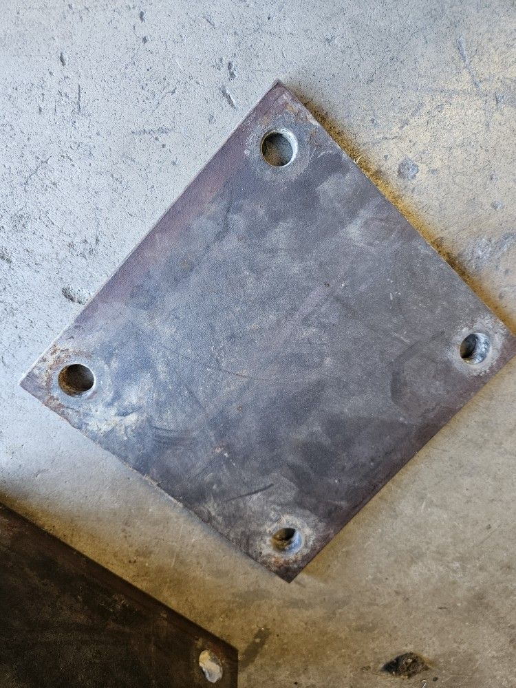 9x9 Base Plates. 5/8 Thick . 1/2 Holes (12 Plates)