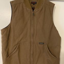 Mens Work Vest. Very Warm. Size Large. 