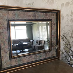 Antique Style Wooden Frame Mirror 