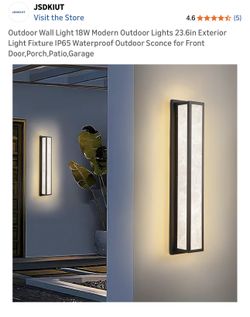 Outdoor Wall Light 18W Modern Outdoor Lights 23.6in Exterior Light Fixture IP65 Waterproof Outdoor S