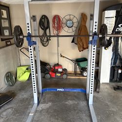 Bench and squat rack