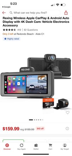 REXING 7 in. Wireless Dash Cam!