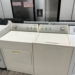 Whirlpool washer and dryer set electric used