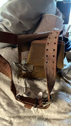Leather Work Pouch Belt