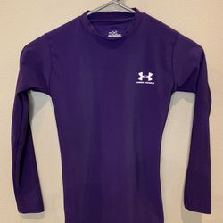 Under Armour Boys Youth Size Medium Fitted Long Sleeve  Shirt 