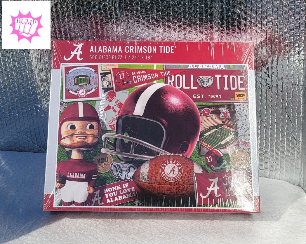 Alabama Crimson Tide 500-Piece Retro Series Puzzle (**NEW**)